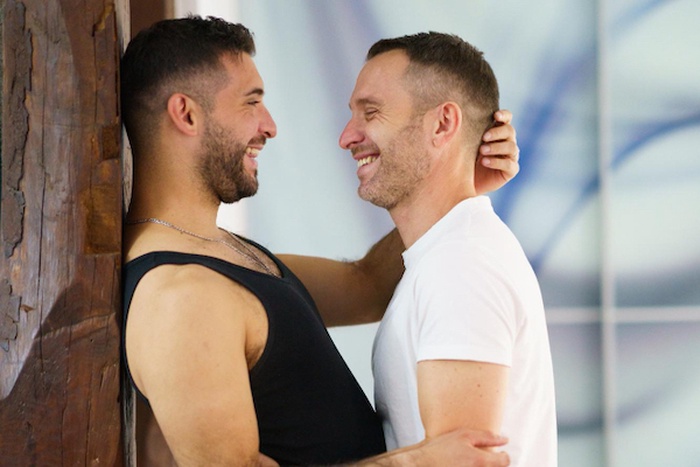 Muscular gay men